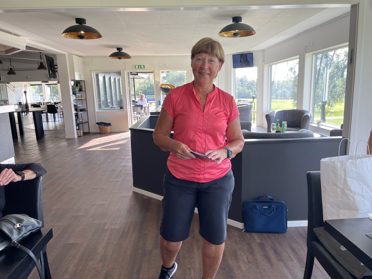 Agneta Olsson vann singelspelet som var slaggolf